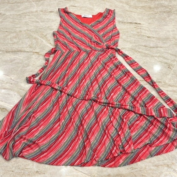 Bailey 44 | Emile Faux Wrap‎ Dress | Multicolor Striped | Size Medium - Picture 7 of 14